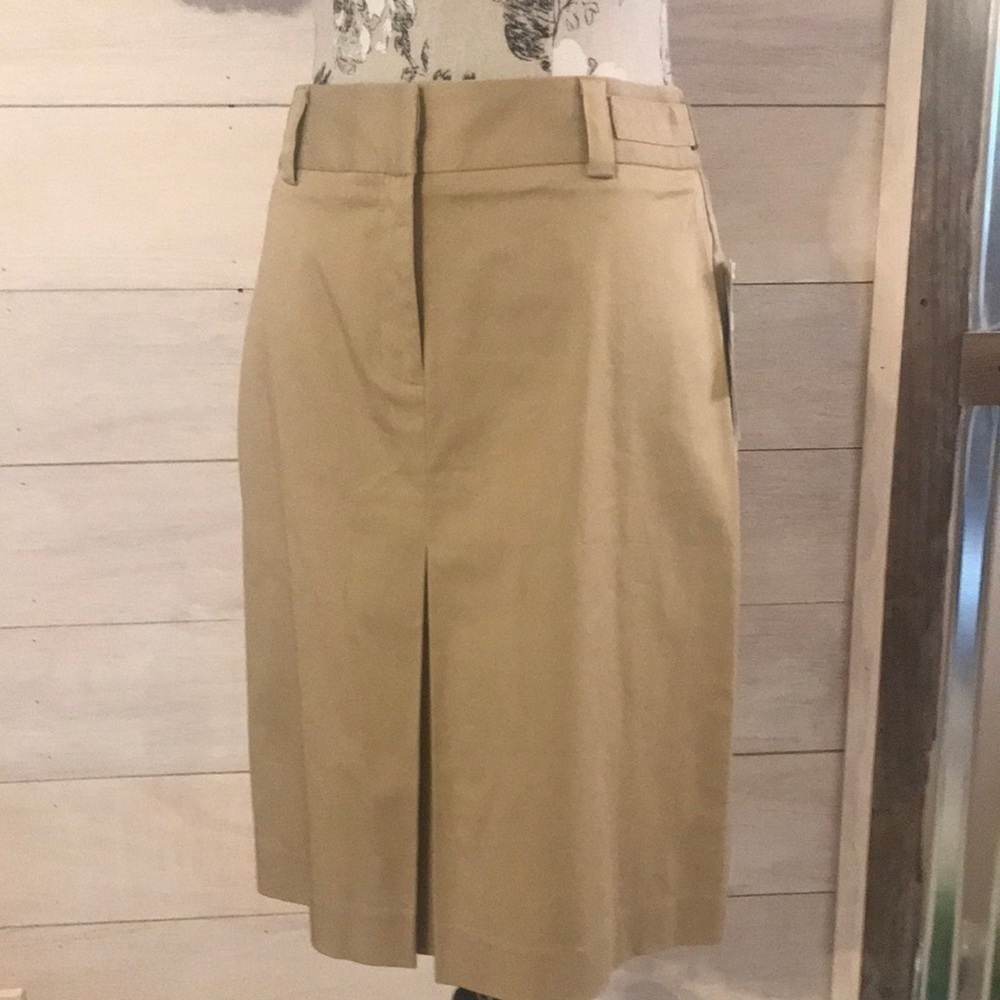 NEW Nine & Co Tan Stretch Skirt 4